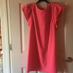 NEON TREND! Mini hot pink shift dress